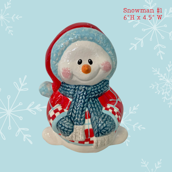 Step-By-Step Paint Your Own Snowman Class | Spokane Valley - 118 S. Pines Road | Sunday, December 7th | 11:00am - 1:00pm