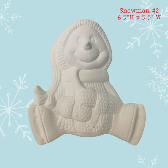 Step-By-Step Paint Your Own Snowman Class | Spokane Valley - 118 S. Pines Road | Sunday, December 7th | 11:00am - 1:00pm